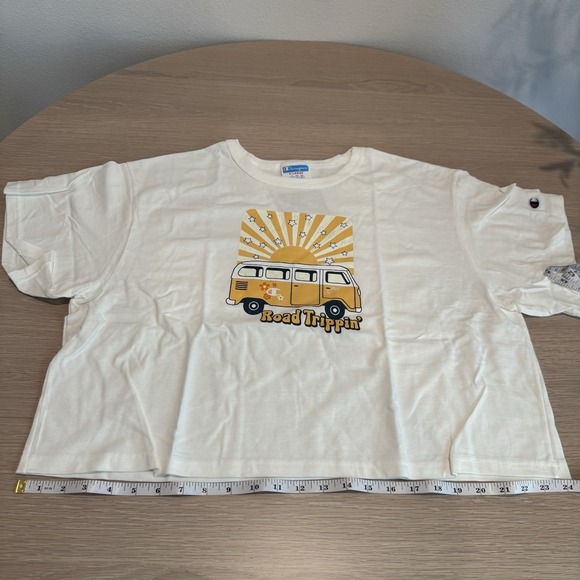 Champion Women's Road Trippin Hippie White Tshirt White XL New With Tags - Picture 4 of 7